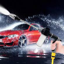 High Pressure Washer Spray Gun, Car Wash Gun With Foam Bottle, 360° Rotatable, Suitable For Car Care, Gardening And Irrigation, Portable High Pressure Water Gun, Adjustable Metal Cleaning Car Wash Machine, Garden Watering Hose Nozzle, Spray Foam Water Gun