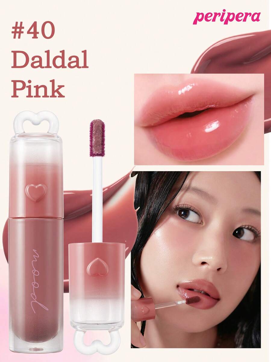Peripera K-Beauty Ink Mood 水感亮澤唇釉，裸感水光唇釉，鏡面水感唇釉，玻璃唇釉，豐唇效果，自然保濕，輕盈亮色，持久顯色，舒適不黏膩，適合配戴口罩，無白暈