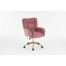 005 Full KD Velvet Fabric High-Quality Materials For Home-Office In Innenbereich Mit Golden Beinen, Pink - Pink + Velvet + Foam - View 6
