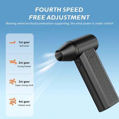 High-Speed Brushless Snow Blower 130K RPM Turbo Fan Handheld Outdoor Snow Removal Tool
