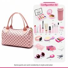 41 件时尚女孩角色扮演游戏化妆品首饰套装，小女孩玩玩具，配有模拟眼影口红手提包眼镜手表耳机钱包信用卡货币钥匙，模拟游戏装扮配件（化妆品不是真正的化妆品），儿童化妆角色扮演，万圣节和圣诞节的理想生日礼物。 - 彩色 - 查看 11