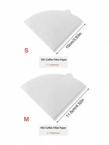 120pcs/80pcs/40pcs Coffee Filter Papers - Cone-Shaped Paper Filters, V-Shaped Pour Over Coffee Filters, Natural Paper Material, Easy To Use, Upgraded Design, Multiple Sizes Available, Suitable For Filter Cups, Essential For Back To School Season - Multicolor - View 2