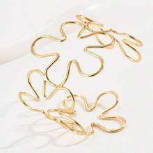 1pc Sleek Simple Golden Snake Bangle