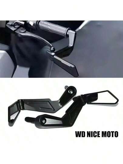  WD NICE MOTO 摩托车后视镜护手，通用防滑刹车护手，适用于 7/8 英寸（22 毫米）车把和 13-18 毫米车把端开口，适用于运动街车