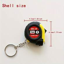 1/3/5pcs,Mini Retractable Folding Tape Measure With Keyring - Compact And Portable, Featuring A Brake Mechanism, Sliding Lock, Metal Tape Body, And Dual Imperial/Metric Scale For Easy Readings. Ideal For Everyday Use, Gatherings, Gym Measurements, Flats, Campuses - Multicolor Measuring Tape - View 11