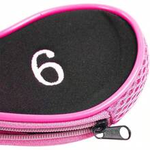 10pcs Club Cover, Neoprene Waterproof Club Iron Covers Putter Set Protector Case Accessory - Rosado - Ver 8