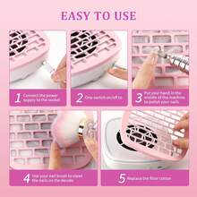 Aspirador de polvo para uñas con 10 filtros, aspirador compacto para principiantes, minimáquina de succión de polvo para manicura y pedicura, herramienta para pulir uñas acrílicas en casa, ideal para Navidad y Año Nuevo (para mujeres). - por defecto - Ver 8