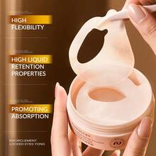 60片肽胶原蛋白抗皱眼膜 70克，抗皱、紧致、保湿眼膜，改善细纹，减少眼袋和黑眼圈，增加弹性，深层滋养，适合所有肤质 - 白色 - 查看 1