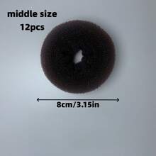 Bộ 12 dụng cụ tạo búi tóc hình bánh donut, vòng tạo búi tóc, bao gồm dụng cụ tạo búi tóc, dụng cụ tạo búi tóc kiểu ballet, dụng cụ tạo bím tóc xoắn ốc nhanh chóng và dễ dàng, bộ dụng cụ làm tóc, bộ dụng cụ tạo kiểu tóc. - Nhiều màu - Xem 22