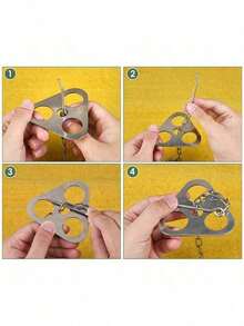 1 Set Adjustable Outdoor Campfire Grill, Stainless Steel Hanging Pot Holder, Portable Tripod Rack For Camping, Picnic, Cooking