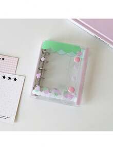 1pc Goldfish Print Loose-Leaf Notebook, Student M5 Mini Apple Cat Notebook, Strawberry Diary Portable Pocket Notebook - Multicolor - View 12