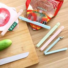 5/10pcs Food Bag Sealing Clips, Multipurpose Reusable Food Freshness Sealing Clips, Suitable For Various Plastic Bags And Snack Bags, Kitchen Organization Bags And Storage Bags, Kitchen Accessories, Random Colors