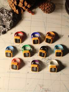 1pc New Finger Ring Counter, Electronic Digital Hand Tally Counter, Manual Counting Ring With Large Display, Battery Operated Clicker Tool - Multicolor - View 13