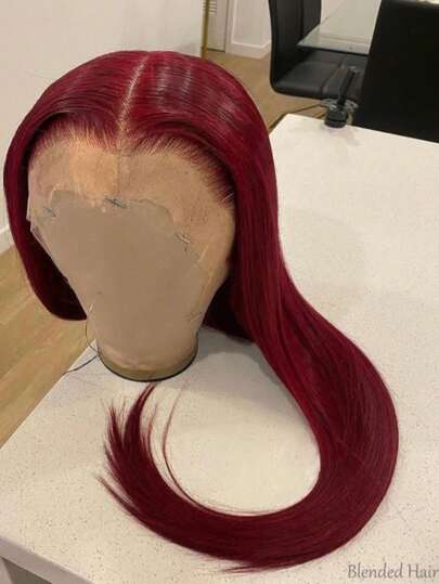 5*5 Glueless HD Lace Closure Wig And 13*4 HD Lace Front Wig Human Blended Hair Black Wig - 200% Density Natural Color Straight Hair - Pre-Plucked Hairline And Baby Hairs - Ready To Wear Instantly Without Glue - Multiple Sizes Perfect For Women