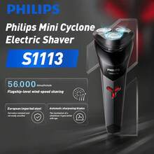 Philips New S1113 Electric Shaver Men Fast Shaving Beard Trimmer USB Charging IPX7 Ergonomic Design Triple Floating Head Razor