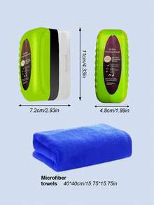 2件套汽车挡风玻璃防雾套装 - ABS树脂清洁刷，配有涂抹海绵和超细纤维布，可去除油渍、水渍和雾气，提高能见度，通用型，适用于挡风玻璃、侧窗、后视镜、眼镜、头盔等，使用方便。