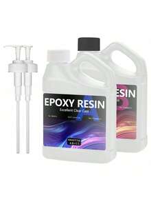 1000ml/34oz Epoxy Resin Kit, 1:1 AB Clear Epoxy Resin, Self-Leveling, Non-Yellowing, Bubble-Free, Tabletop Epoxy Resin Set, Suitable For DIY Jewelry Making, Coating, Wood, Resin Molds, Etc. - Multiple Specifications - View 16
