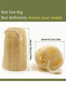 2个/1个天然有机丝瓜络海绵，强力去角质身体及背部磨砂膏，男女通用，成人适用，SPA，美容，日常沐浴 - 彩色 - 查看 8