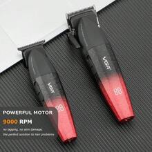 VGR 专业理发器，可调速，9000 转/分钟，精密修剪，理发店专用，金属理发器，男士理发机 V-640 - 彩色 - 查看 2