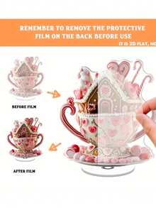 Klassische 2D flache Lebkuchenhaus Statue aus Acryl - Tischdekor Weihnachtsschild und Plakette, vielseitige Boho-Stil Tischdekoration, ideales Weihnachtsgeschenk, Text auf Englisch, ohne Strom