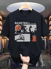 Camiseta de Moda para Hombre - Negro - Ver 6