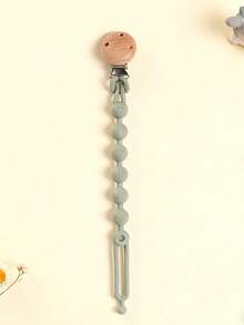 Personalized Name Pacifier Clip, Silicone Teething Toy Anti-Lost Chain, Convenient Portable Baby Shower Gift - Multicolor - View 6