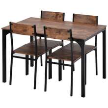 Dining Table & Chair Sets - Brown - View 7