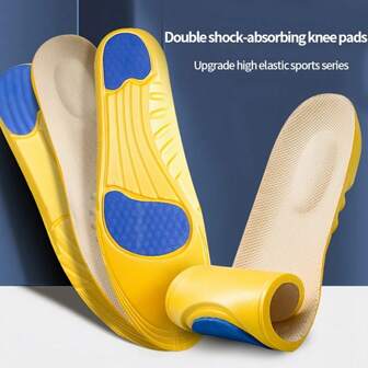 1 par högelastiska sportinlägg för skor män kvinnor bekväma stötdämpande löparinlägg