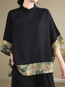 Hanfu Tops - Black - View 3