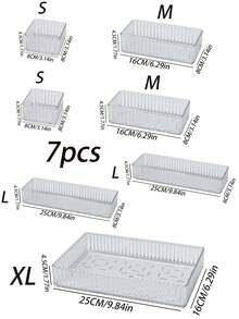 1pc Transparent Drawer Style Makeup Storage Box With Compartments For Cosmetics, Perfumes, Lipsticks, Eyebrow Pencils, Etc.,For Holiday Beach, Bathroom Collection, Bedroom Collection, Large Capacity - Clear - View 19