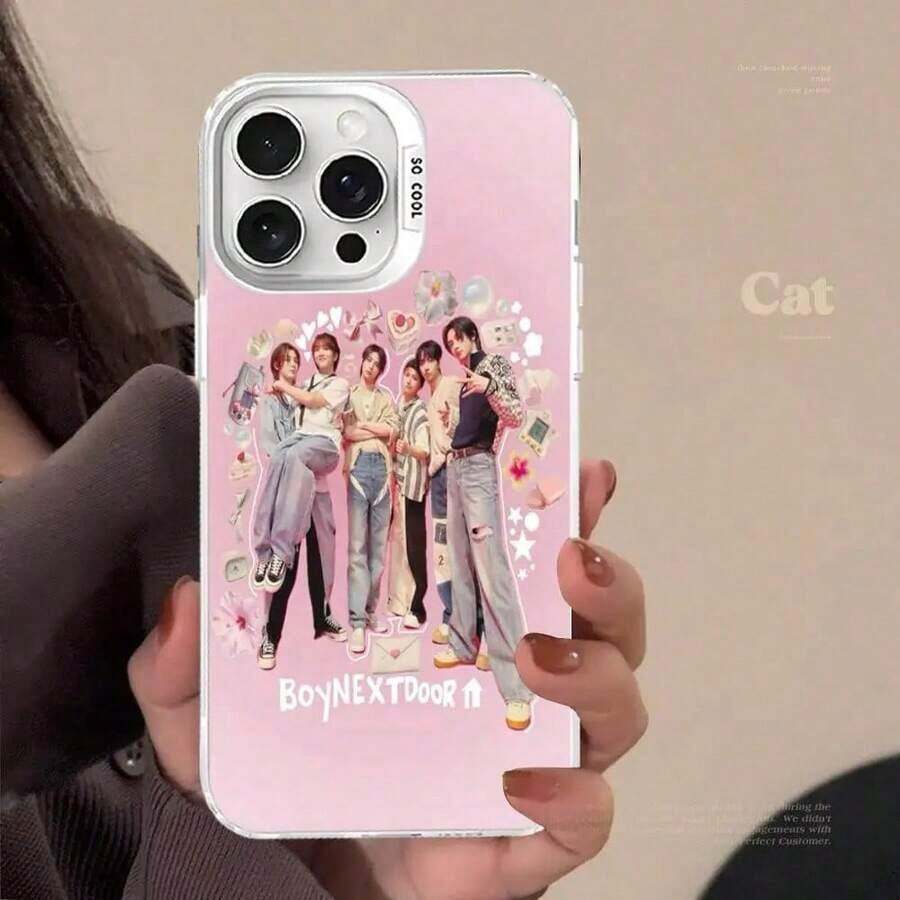 Funda para del grupo K-POP BOYNEXTDOOR compatible con 17 16 15 14 13 12 11 Pro Max Plus, acabado mate, cubierta trasera a prueba de golpes - Z9 - Ver 1