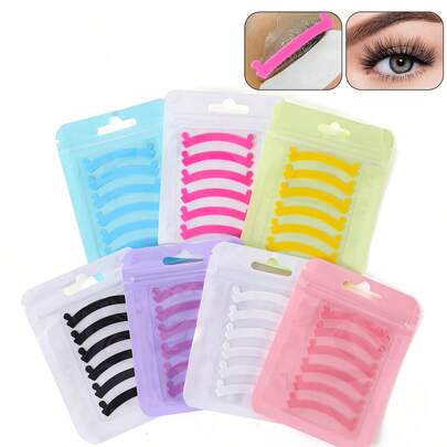 12pcs Reusable Eyelash Lift Pads, Eyelash Lifting Tools, Eyelash Curler Pads, Eyelash Perming Compensator