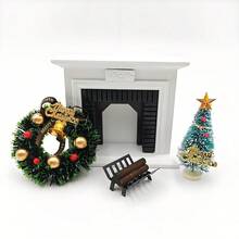 1:12 Puppenhaus Miniatur Kamin Zubehör, schwarzes Metallfeuerholz, BJD Mikro Szenenmodell, Ob11 Fotografie Requisite, Miniatur Spielzeug, Dekor für kleines Zuhause, einzigartige Neuheit Kleinkunst, Stress Relief Spielzeug - Verschiedenfarbig - Übersicht 5