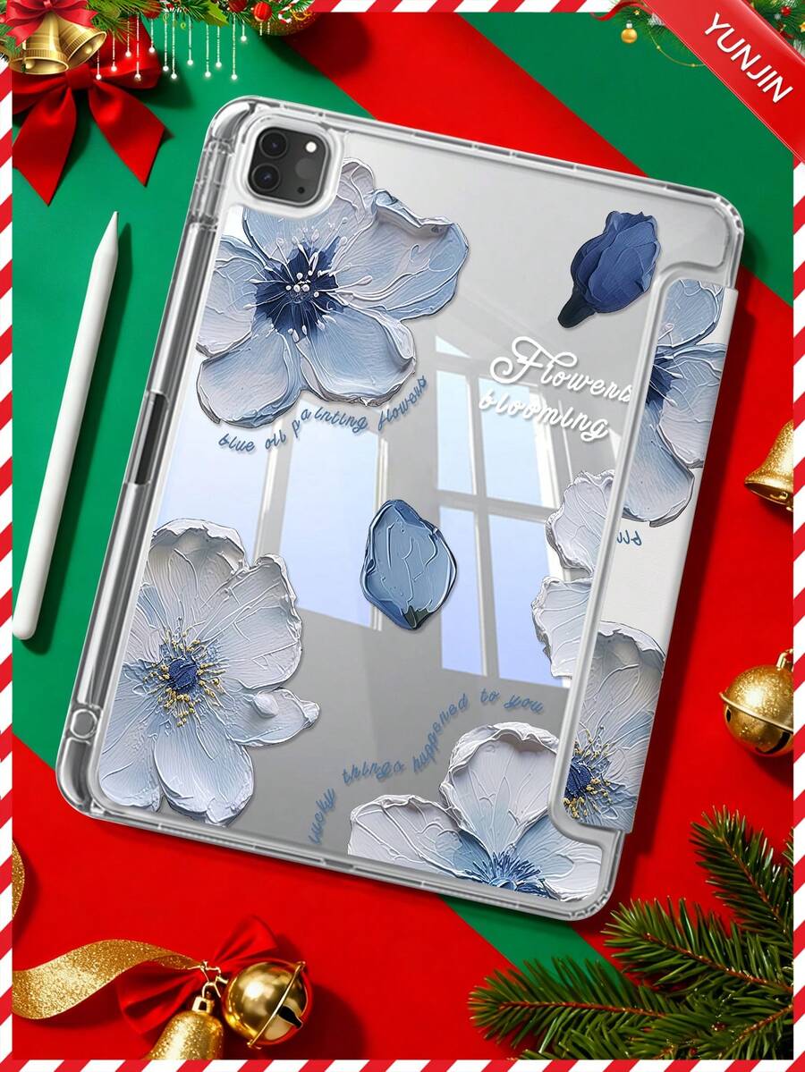 Ta piękna i urocza, dwustronna, akrylowa, przezroczysta, kryształowa tylna obudowa z motywem niebieskiego kwiatu z kreskówek jest odporna na wstrząsy i pasuje do iPadów 7., 8. i 10. generacji (10,2 cala). Posiada wbudowane miejsce na rysik i obsługuje funkcje uśpienia i wybudzania oraz wiele sposobów składania. Prezent noworoczny na 2026 rok.