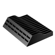 iplay 多功能游戏卡收纳架，兼容N-Switch/Switch 2游戏卡和光盘，N-Switch游戏卡收纳支架-黑色（可收纳14张游戏卡和14个游戏卡盒） - 黑色 - 查看 2