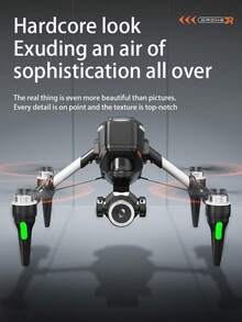 Brushless Motor Drone, Dual Camera Aerial Photography, Bidirectional Electric Adjustable Aircraft, Optical Flow Hovering, Intelligent Obstacle Avoidance, Remote Control Aircraft, Quadcopter - Multicolor - View 2