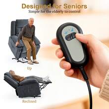 KORSER Power Lift Recliner Chair With Heat And Massage For Elderly, Reclining Chair With Infinite Position, Electric Lift Chair For Living Room - View 7