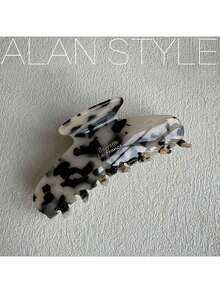 1pc Fever-Style Acetate Hair Claw, Elegant Design 2025 New Arrival, Large Size Hair Clip Suitable For Summer With Thick Hair Fashion Hair Clutch Winter Hair Accessories