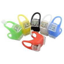 Bicycle Silicone LED Flashing Night Riding Warning Light, Skateboard Light, Outdoor Cycling Taillight