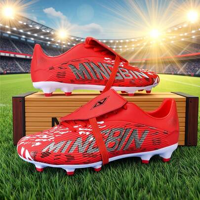 New Recommended Teenage Football/Soccer Shoes For School, Students, Matches, Training - Low-Top, Long Studs, Non-Slip, Grip For AG, FG, Soft Ground, Real Grass Pitch, Lace-Up, Unisex Adult Design, High-Top Professional Football/Soccer Boots, Hot Selling Factory Direct