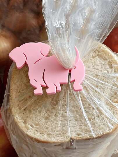 Pinces à sac mignons en forme de teckel - Pinces à sac en plastique réutilisables multifonctions, pinces en forme d'os, disponibles en plusieurs couleurs (jaune, violet, vert, bleu, rose, orange, rouge, noir), convient pour la cuisine, le bureau, l'artisanat, l'emballage de nourriture pour animaux de compagnie - Cadeau idéal pour les amateurs de chiens, léger et durable, fournitures de bureau, rangement d'artisanat, design amusant, structure solide, organisation de la maison