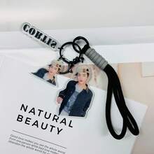 GO! 时尚 你想要的 COER JAMES JUHOON MATIN SEINGHYEON KEONHO 钥匙扣、挂件、吊坠，适用于衣服、包包、车钥匙 - 创意可爱派对装饰，理想的圣诞礼物、情人节礼物、生日礼物 - 彩色 - 查看 3