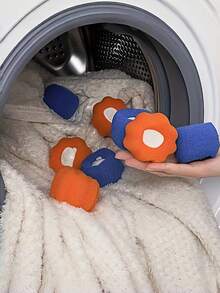 3/6/10/15pcs Pet Hair Remover, Machine Washable, Reusable Dryer Balls, Reduces Wrinkles And Clothes, Saves Drying Time, Saves Free Drying Time In The Washing Machine, Anti-Pet Hair Accessory, Laundry Supplies, An Essential Household Cleaning Item. - Multicolor - View 2