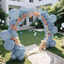 10/20/30/50/80pcs Dusty Blue Balloons Latex Party Balloons - 5/10/12/18inch Round Helium Dusty Gray Blue Balloons For Birthday Bridal Shower Wedding Gender Reveal Engagement Graduation Party Decorations - Gray Blue - View 5