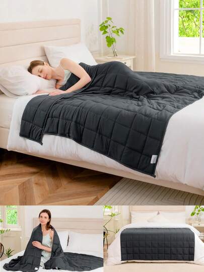 Good Nite Manta con Peso Adultos - Manta Sensorial Fresca y de Peso Uniforme - 4kg, 6kg, 8kg para Alivio Estrés y Sueño Profundo - Tamaño Queen 150x200cm / 125x180cm / 125x150cm, 1 Unidad