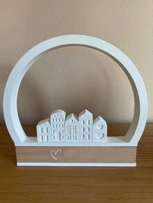 1pc 12-Cavity 3D Nordic Style Mini House Silicone Mold, Suitable For Candles, Soaps, Clay And Concrete Crafts - White - View 10