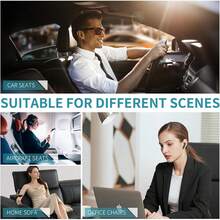 FLORICH Seat Cushion Lumbar Support Pillow For Office Chair, Car Lower Back Support, Ergonomic Desk Chair Pillow For Butt And Back Support Of Memory Foam Seat Pad(Grey) - 深灰色 - 查看 8