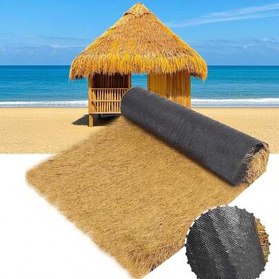 Artificial Thatch Grass Roof Mexican Straw Roll Hay Bales For Nativity Scene Outdoor Party Decorations, Synthetic Roof Thatch Duck Blind Grass For Tiki Bar Garden Patio Umbrella Covers Beach