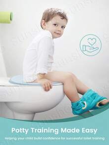 Baby Toddler Potty Training Seat For Boys And Girls, Fits Round & Oval Toilets, Non-Slip With Splash Guard, Child Kids Potty Seat Toilet Seat Attachment - Multicolor - View 4