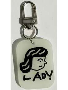 亚克力钥匙扣吊坠，夜光设计，艺术风格，送朋友的礼物 - 彩色 - 查看 8